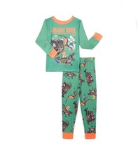 Boys Jurassic World Long Sleeve Tee and Pants Pajama Set, 2-Piece size 4