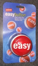 Staples "THAT WAS EASY" Button Push-to-Talk Electronic Office Desk Work - NEW!