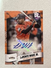 2024 Topps Big League -Electric Orange Foil Autographs LaMonte Wade #BEO-LW (AU)