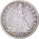 1877-S 50c Seated Liberty Silver Half Dollar ~ VF Details