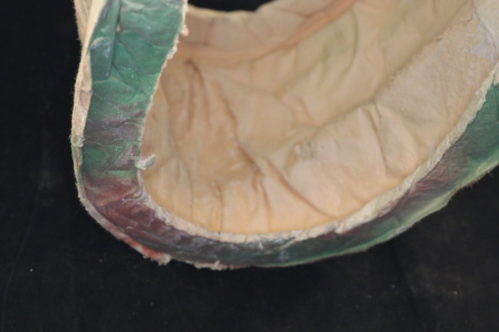 Vintage Paper Mache Model Train Railroad Mountain Tunnel 9" Long, 8