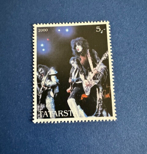 KISS 5er Set Briefmarken Gene Simmons, Paul Stanley, Ace Frehley, Tatarstan - Bild 3 von 5