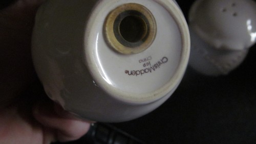 *Chris Madden Light Off White Salt & Pepper Shakers - Picture 2 of 3