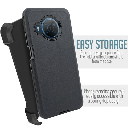 For Nokia X100 Built In Screen Heavy Duty Holster Kickstand Full Body Case - Bild 3 von 25