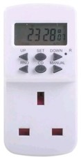 Masterplug 7 Day Digital Timer Plug Countdown Electrical 12 24 Display K2B6