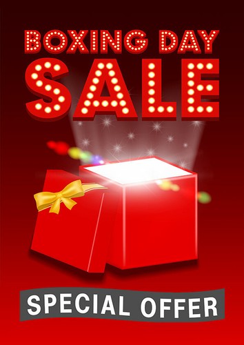 Impermeable para interiores y exteriores Boxing Day venta cartel de exhibición de cartel anuncios de tienda - Imagen 10 de 15