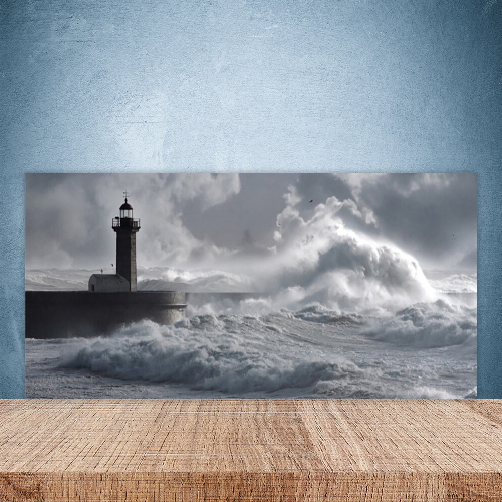 Paroi de cuisine en verre 100x50 vue sur mer pour une ambiance iodée