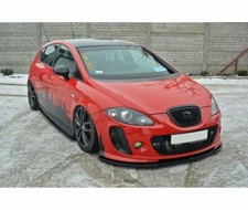 CUP Seitenschweller Ansätze SCHWARZ für Seat Leon MK2 MS Schweller Skirt Leisten