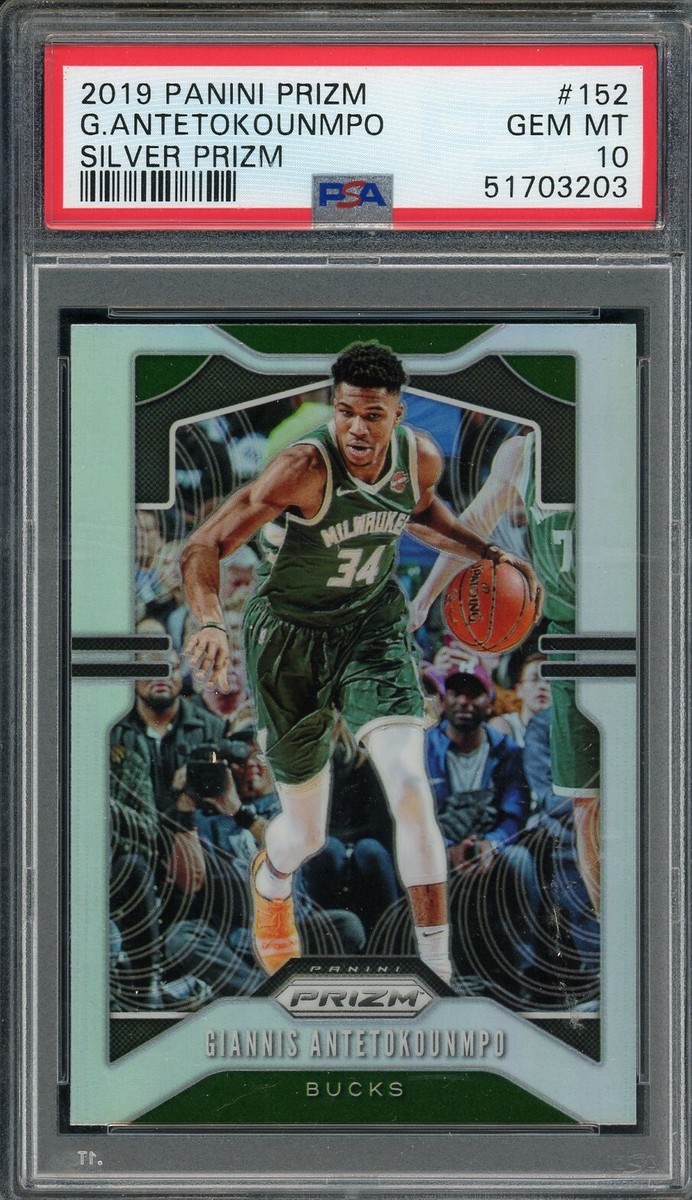 Giannis Antetokounmpo 2019 Panini Silver Prizm Card #152