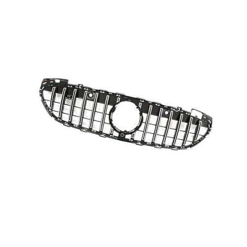 Parrilla superior delantera plateada parachoques rejilla de malla apta para Benz Clase C W206 2021UP - Imagen 3 de 7