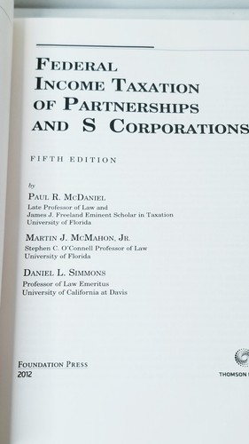 Federal Income Taxation of Partnerships and S Corporations 5th Edition Book 2012 - 第 5/13 張圖片
