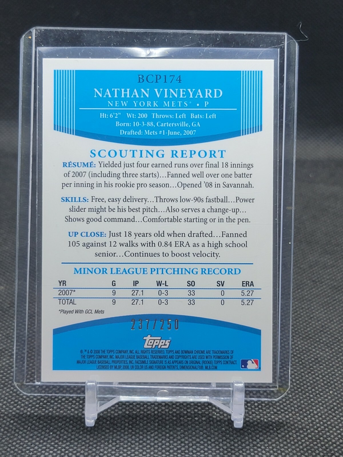 New York Mets *Choose Your Baseball Card* Inserts Rookies Autos (Updated 7/26) - Picture 468 of 512