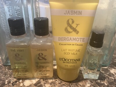 Loccitane Jasmine & Bergamote Eau De Parfume Extrait .25 Fl Oz Mini RARE LOT