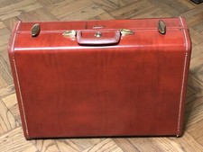Vecchia valigia rigida Samsonite rilegata in pelle Shwayder Bros. Inc. Denver Col