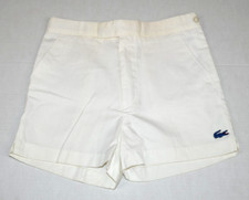 Lacoste Shorts VTG Izod Lacoste Size S/M 70s White High Waist Poly Cotton Blend