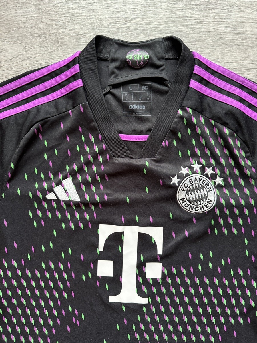Bayern Munchen Adidas 2023/24 Aeroready Away Black Jersey Men's