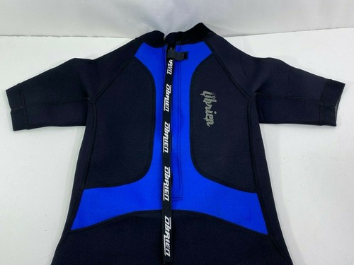 Obrien Shorty Wetsuit Wet Suit Black Blue Junior Youth Size 10 - Picture 6 of 9
