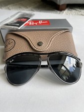   NIB Ray-Ban Unisex Olympian Aviator Sunglasses Havana Grey Blue 59/13/140