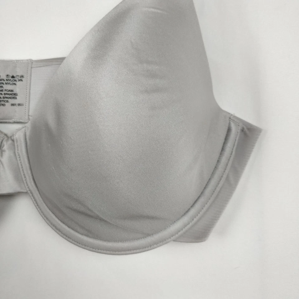 Sujetador Barely There X-Large correctores de pétalos con aros cobertura completa gris Foto 3 de 4