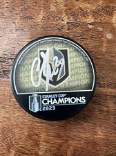 Chandler Stephenson Signed 23 Stanley Cup Champions Puck JSA Coa Golden Knights