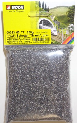 NOCH 09363 (13,56 /kg) Profi-Schotter Granit, H0/TT, 250 g, Neu+ OVP