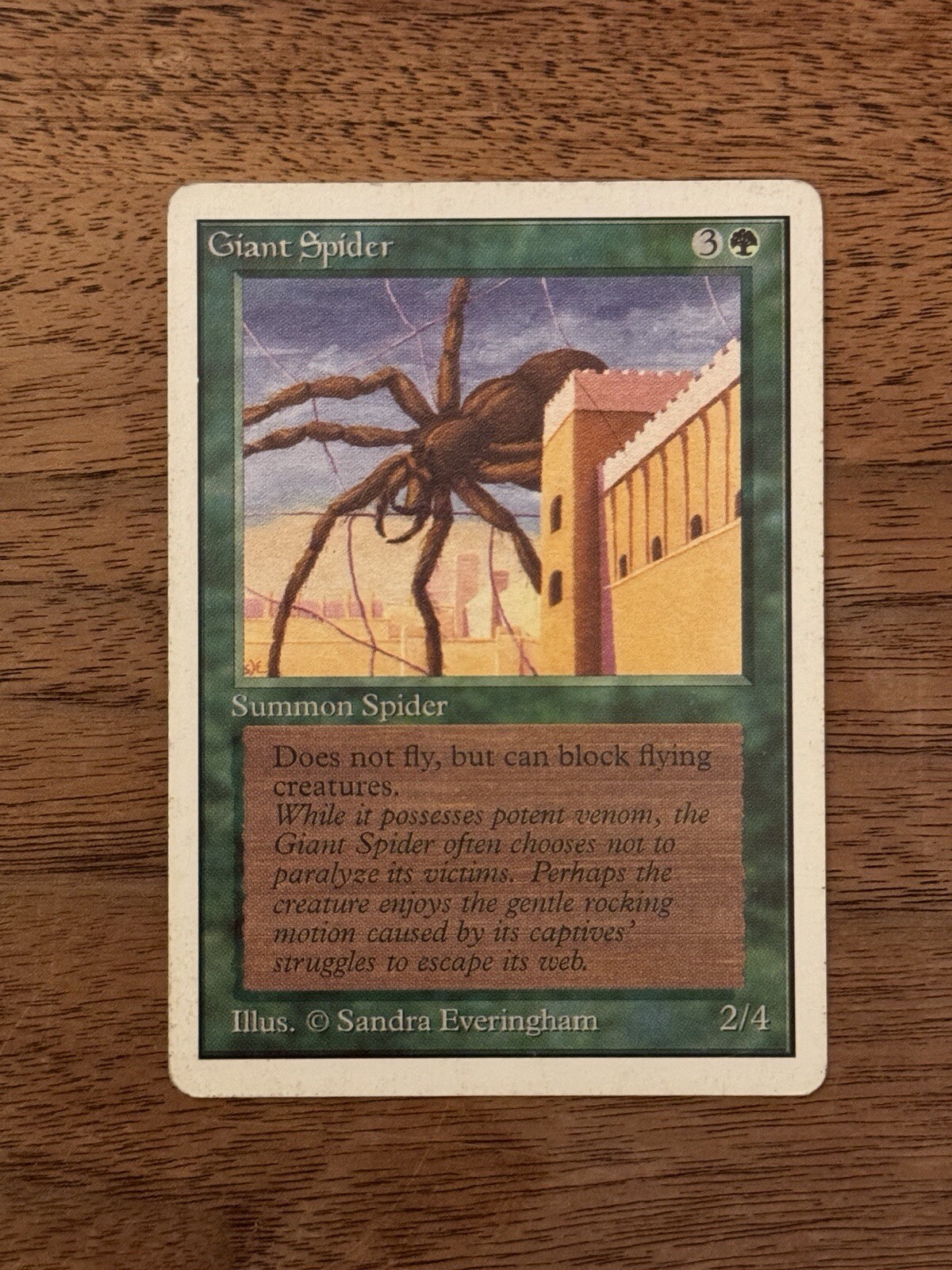 Giant Spider LIGHTLY PLAYED MTG Unlimited Magic 1993 VINTAGE FREE SHIPPING