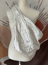 Serena and Lily Baby sling Beige  Blue Embroidered Boho Medium
