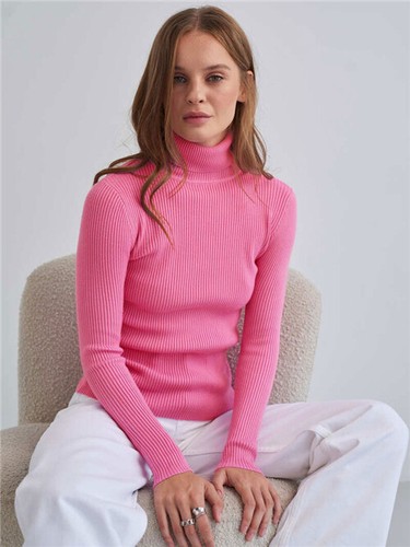 Ladies Women Turtle Neck Plain Jumper Casual High Neck Long Sleeve Ribbed Top UK - Bild 4 von 49