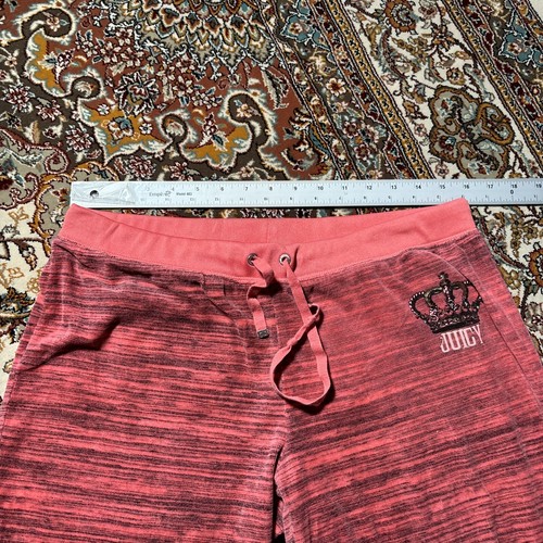 Pantalones Cortos Grandes Juicy Couture Adultos Rosa Chándal Bolsillos Logo Recortado - Imagen 5 de 13