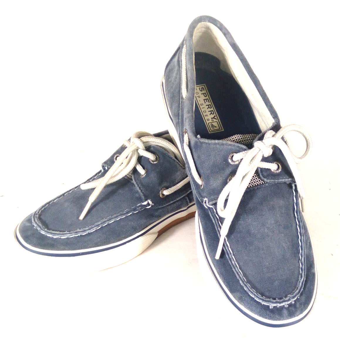 Sperry Top-Siders Men's Blue Suede Leather Boat Shoes Size 9M