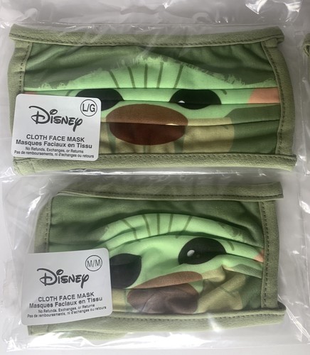 Disney Baby Yoda Mask. Family 4-pack. 2 Large & 2 Medium Size. - Picture 4 of 9