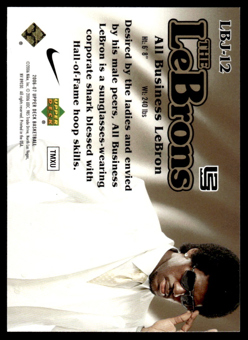 2006-07 Upper Deck The LeBrons GOLD /12 LeBron James Boston