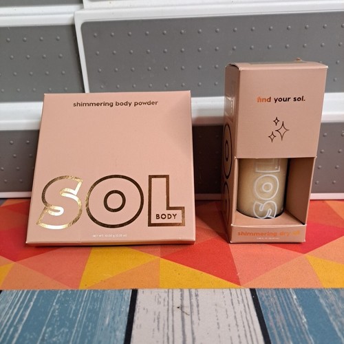 Colourpop Sol PLATINUM Shimmering Dry Oil & Shimmering Body Powder NEW! - Picture 2 of 22