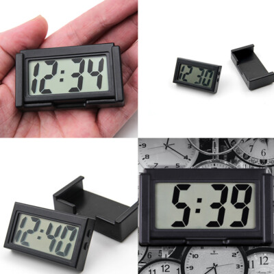 US 2 Pack Car Dashboard Digital Clock Mini Automotive Stick Watch Day Display