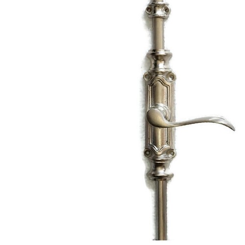 lever Set CREMONE solid Rustic hand made brass Heavy French turn Bolt 96" inch - Picture 10 of 14