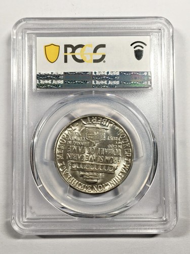 1949-S BOOKER T. WASHINGTON COMMEMORATIVE SILVER HALF DOLLAR PCGS MS67 6XEC25 - Picture 3 of 4