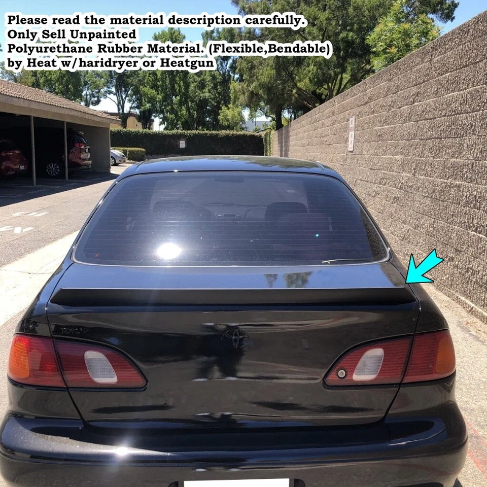 Duckbill 284A Rear Trunk Spoiler Wing Fits 1995~2002 Toyota Corolla E110 Sedan - Изображение 2 из 4