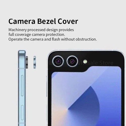 Camera Lens Protector For Samsung Galaxy Z Flip 6 5 Metal Ring Cover Glass - 第 10/20 張圖片