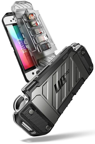 For Nintendo Switch OLED, SUPCASE Dockable Case Grip Cover +5 Card Storage Slots - Picture 13 of 24