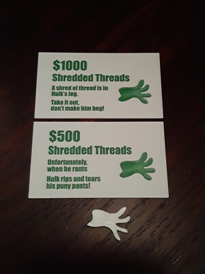 SHREDDED THREADS piece HULK Operation game replacement part DOCTOR & SPECIALIST 