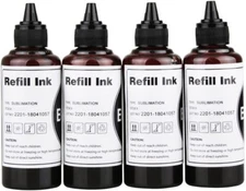  Sublimation Ink 400ml Black Refill Epson ET-2760 2720 4700 3760 4760 WF7720