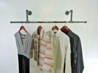 Urban Industrial Clothes Rail Steampunk Vintage Various Size Pipe Clothes Rail