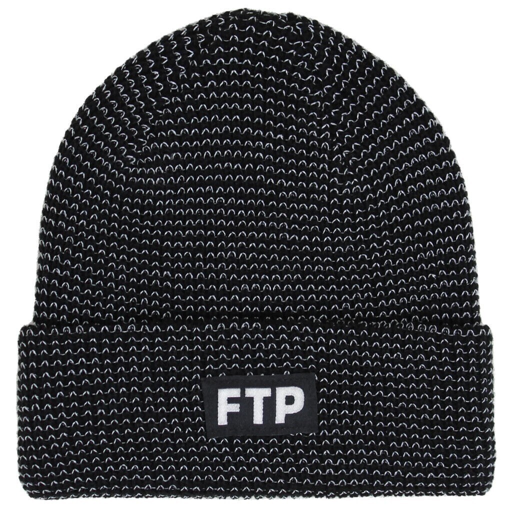 FTP 3M Reflective Knit Beanie Hat Black - 