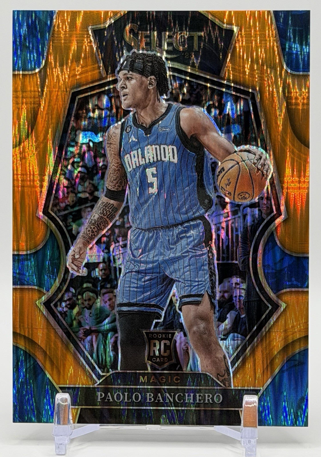 Paolo Banchero 2022-23 Panini Select #169 Premier Level Orange Flash Rookie