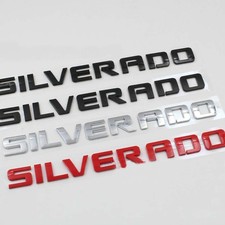 Premium 3D Raised ABS Letter Emblem with Strong Adhesive for Chevy Silverado