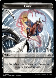Copy // Spirit Double-Sided Token (0010) Secrets of Strixhaven