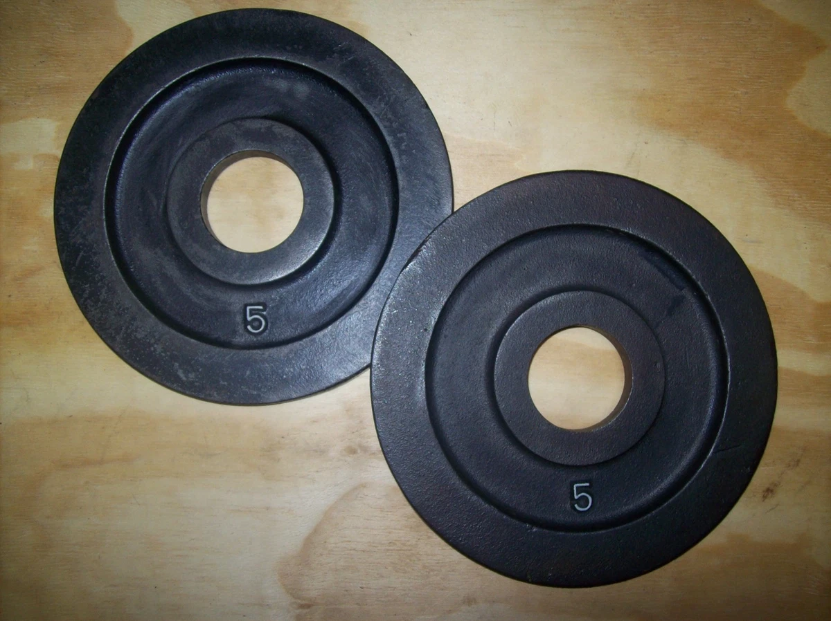 Plaque De Lestage Paire De Disques D'haltérophilie York 5 Lbs (2.27 Kg) Vintage - Milled Back Side Haltérophilie Vintage