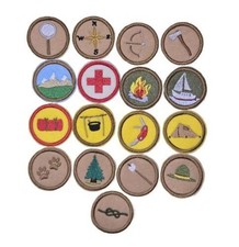 Childrens Iron On Felt Merit Badges 1 - 3/4 i...