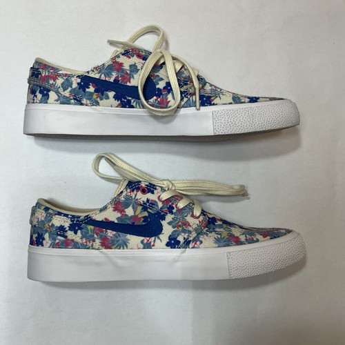 NEU Nike SB Zoom Stefan Janoski Gr. 5 Herren Canvas blau Blumen Schuhe AQ7878-202 - Bild 6 von 17