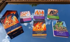 DRAGON ORACLE CARDS  ( 44 deck, tarot  ) Diana Cooper / Carla Lee Morrow art